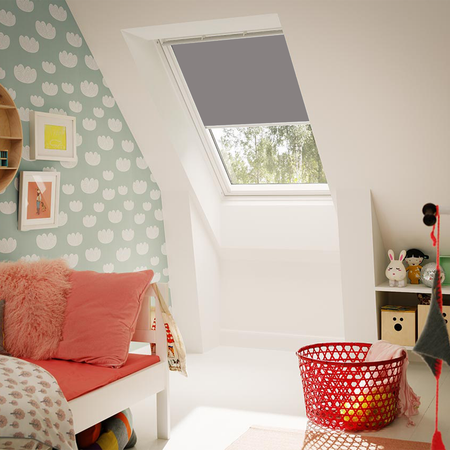VELUX Rolls Rolladen Jalousien Verdunkelungsrollo Dachfenster 114x118 RAL0705