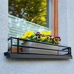 Blumenkastenhalterungen für die Fensterbank Fensterbank-Absturzsicherung Fenstergitter Blumenkästen MODERN STYLE