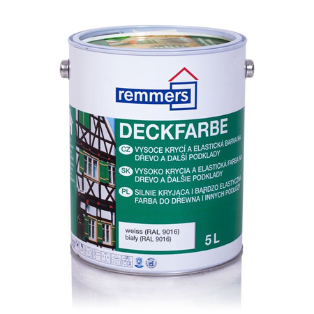 OUTLET Remmers Aidol Deckfarbe 5 L Wetterschutzfarbe weiß RAL 9016 - Weiß