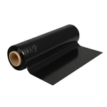 Set 6× Stretchfolie schwarz Bandloo – 2,5 kg – 23 µm – starke, haftende Folie