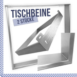 Tischgestell Tischuntergestell Tischkufen Tischbein Edelstahl  900x720 Tischfuss