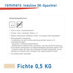 Remmers INDULINE 2K-SPACHTEL Glättung tieferer Beulen FICHTE 0.5 KG 