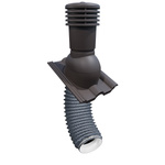 Set Eurovent VENTOS X PLUS 150 mm Braun RAL 8019 + FLEXOS X PLUS 60 cm Grau