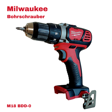 MILWAUKEE Bohrschrauber M18 BDD-0 akkubetrieben 18V 4-polige Hochleistungsmotor