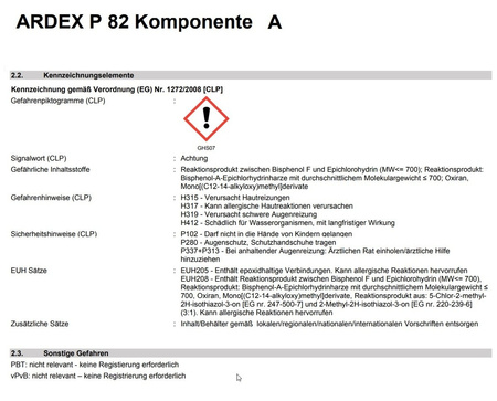 Ardex P 82 6 kg Kunstharz Voranstrich 2K Haftbrücke auf glattem und dichtem 