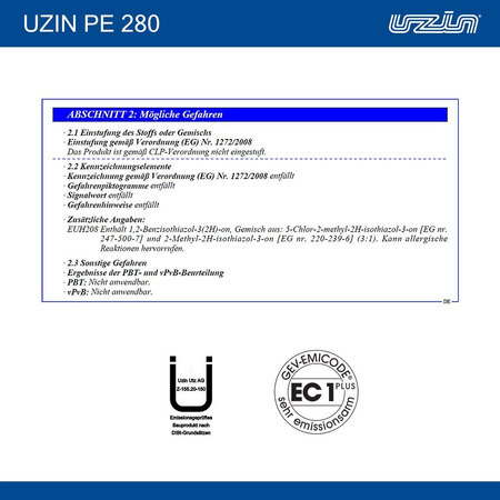 UZIN PE 280 Blitzgrundierung Dispersionsgrundierung mit Carbontechnologie 12 kg
