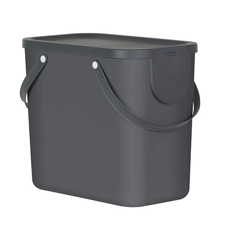 Rotho Albula Mülltrennungssystem 3 x 25l Küche Kunststoff 40,0 x 23,5 x 34,0 cm
