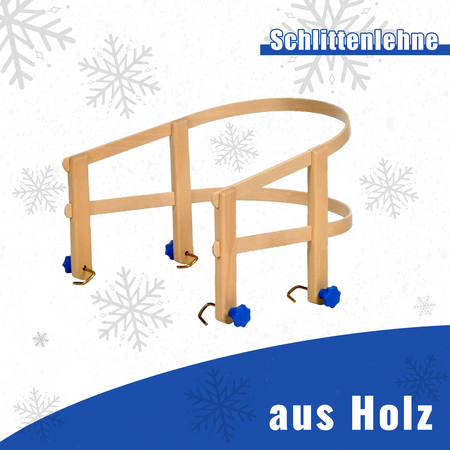 VT Sport Schlittenrückenlehne aus Holz SLT10010 Rückenlehne für Kinder Schlitten