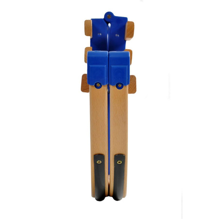 Rodel Holz Schlitten Winter Holzschlitten Klapprodel Klappschlitten TÜV/GS Blau 100 cm