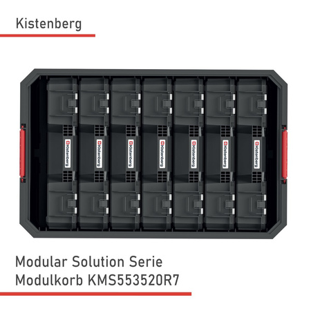 Kistenberg MODULAR SOLUTION Box Aufbewahrungsboxen 52 x 32 x 21 cm + 7 Organizer