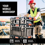 SET MIT 2 - Qbrick System TWO Organizer Plus Polycarbonatr Polyamid-Verschlüsse