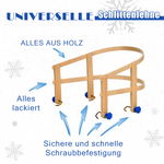 VT Sport Schlittenrückenlehne aus Holz SLT10010 Rückenlehne für Kinder Schlitten