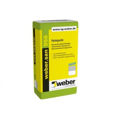 Weber.san 956 Feinputz Wasserdampfdurchlässiger Mineralischer Oberputz 25 KG