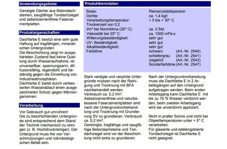 Remmers Dachfarbe E 15 L Wäßrige Dachbeschichtung auf Kunstharz-Dispersionsbasis - Schwarz Seidenmatt