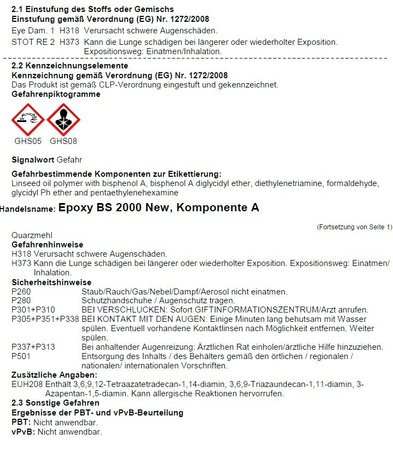 Remmers Epoxy BS 2000 New 5 kg RAL 7030 Steingrau Wasserbasierte, pigmentierte 
