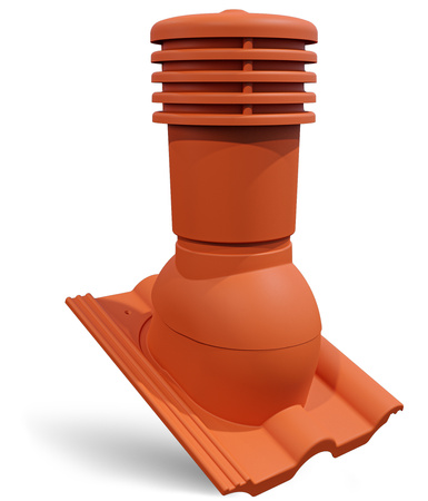 Bandloo VENTOS X – PLUS R Ziegelrot 150 mm – Dachentlüfter für Betonziegel