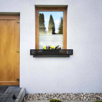Blumenkastenhalterungen für die Fensterbank Fensterbank-Absturzsicherung Fenstergitter Blumenkästen Verschiedene Modelle und Größen