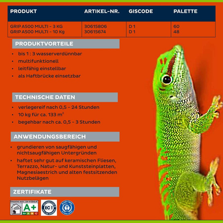 BOSTIK GRIP A500 multi weiß  Grundierung  Haftgrundierung 10 KG (NIBOGRUND G 17)
