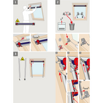 VELUX DKL CK06 1025S Weiß Verdunkelungsrollo für Dachfenster 55x118 cm