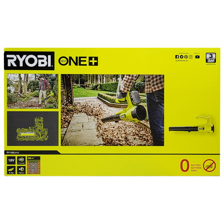 Ryobi RY18BLA-0 -Akku-Laubbläser 18 V ONE+ (ohne Akku), leicht & leistungsstark