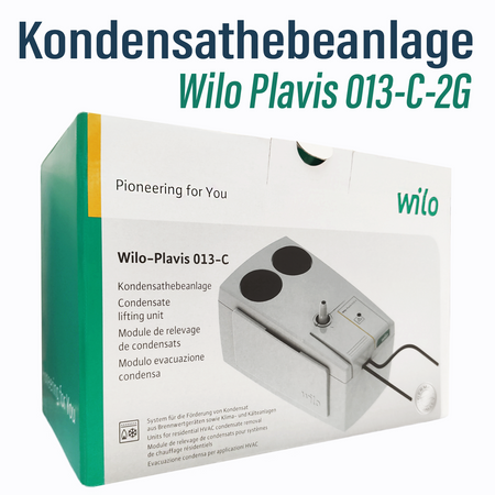 outlet  Wilo Plavis 013-C-2G Kondensathebeanlage Pumpe Zirkulationspumpe 2548552 