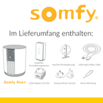 Somfy Pack One+ All-in-One Smart Alarmsystem mit Integrierter Kamera FullHD Akku