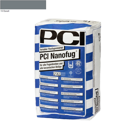 PCI Nanofug - Flexfugenmörtel 15 kg Basalt 19 