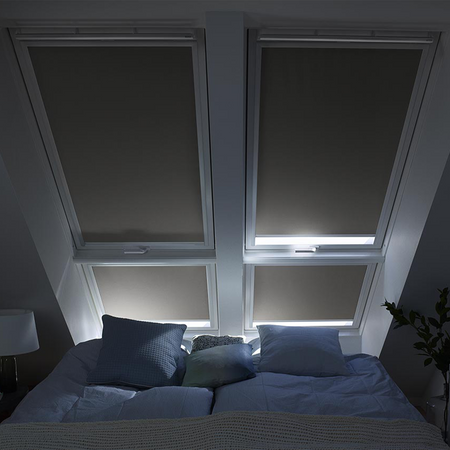 VELUX DKL CK06 1025S Weiß Verdunkelungsrollo für Dachfenster 55x118 cm