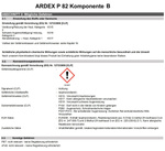 Ardex P 82 6 kg Kunstharz Voranstrich 2K Haftbrücke auf glattem und dichtem 
