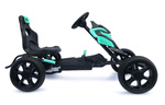 Großer Gokart mit Pedalen Schaumreifen - Türkis