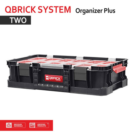 SET MIT 2 - Qbrick System TWO Organizer Plus Polycarbonatr Polyamid-Verschlüsse