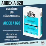 OUTLET ARDEX A 828  Wandspachtel Wand-Füller Spachtelmasse 25 KG 