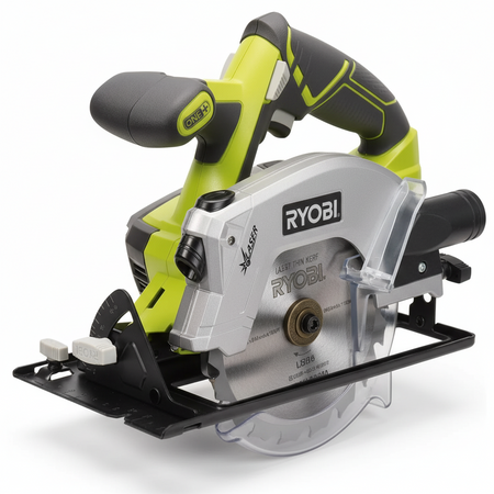 Ryobi RWSL1801M 18 V ONE+ Akku-Kreissäge, Laser, 150 mm (ohne Akku)