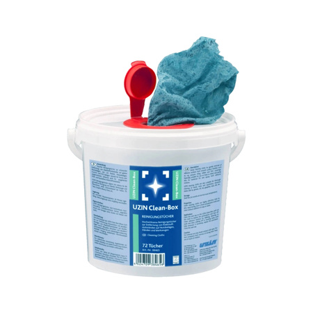 UZIN Clean Box Reinigungstücher entfernt Klebstoffreste schnelltrocknend 72 Stk.