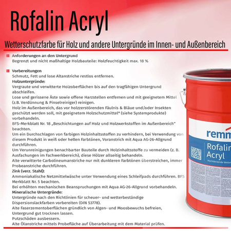 REMMERS ROFALIN ACRYL Antracytowy (RAL 7016) | 2323 2,5L