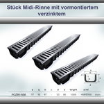 GUNNEX Midi-Kanal Garage-Set 3 m Kit DAKOTA