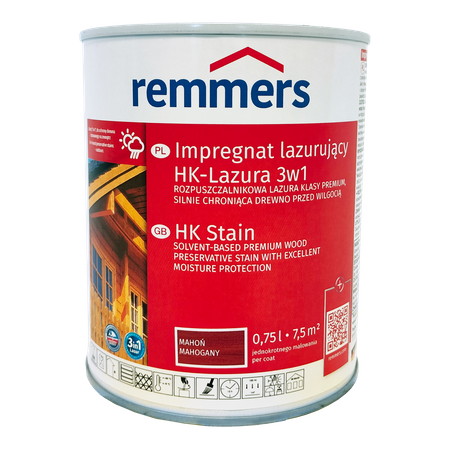 Remmers HK Lasur 0,75 L Mahagoni – 3in1 Holzschutzmittel