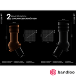 BANDLOO Lüftungsset DN125 – Ruroflex KLIK + Kondensatabscheider 125 mm, graphit