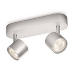 PHILIPS MASSIVE STAR Deckenlampe Halogen Spotbalken 2-flammig aluminium 230V