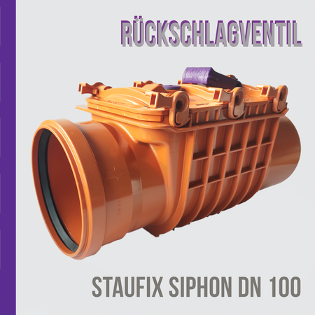 OUTLET KESSEL Staufix Rückschlagventil DN 100 ANTI FLUT VENTIL 2 Absperrklappen