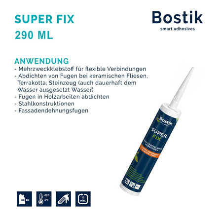 BOSTIK Seal'N'Bond Montagekleber Klebstoff Dichtmasse Kartusche 290 ML grau