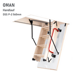 Outlet OMAN Metallhandauf 560mm DSS P-2 bodentreppe bodenluke dachbodenleiter