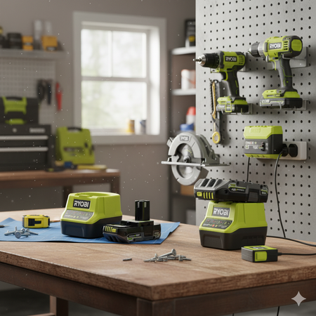 Ryobi RC18120-120C  Akku-Set 18 V 2,0 Ah + Ladegerät ONE+ (ohne Werkzeug)