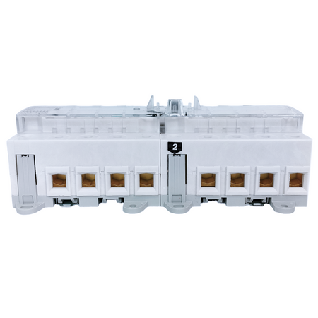Hager HI406R Lastumschalter 4P 125A Aufbau auf DIN Schiene oder Montageplatte