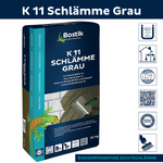 OUTLET BOSTIK K11 SCHLÄMME GRAU Dichtschlämme Abdichtung 25 Kg