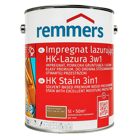 Remmers HK Lasur 5 L Eiche Rustikal – 3in1 Holzschutzmittel