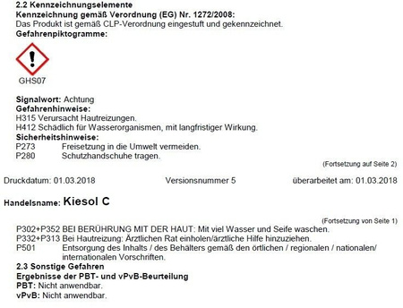 Remmers KIESOL C Injektionscreme Horizontalsperre 5 L mit Profi Mörtelspritze