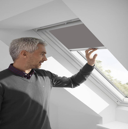 VELUX Rollladen Verdunkelungsrollo Rollo RFL MK06 1028SWL 118x78 cm Grau
