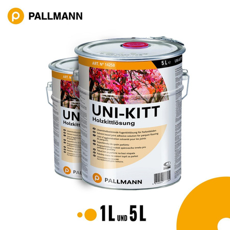 Pallmann UNI-KITT Fugenkitt Holzkittlösung Parkett und Holzfußböden 1 L und 5 L