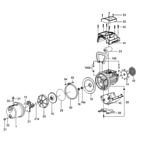 Grundfos Pumpe JP 4-54 Gartenpumpe Wasserpumpe Kreiselpumpe Jetpumpe 99458768